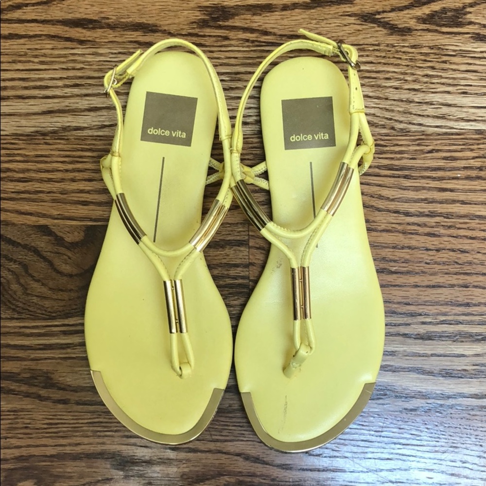 Dolce Vita - Yellow and gold sandals